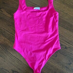 Babaton Aritzia Fuchsia hot pink  Bodysuit